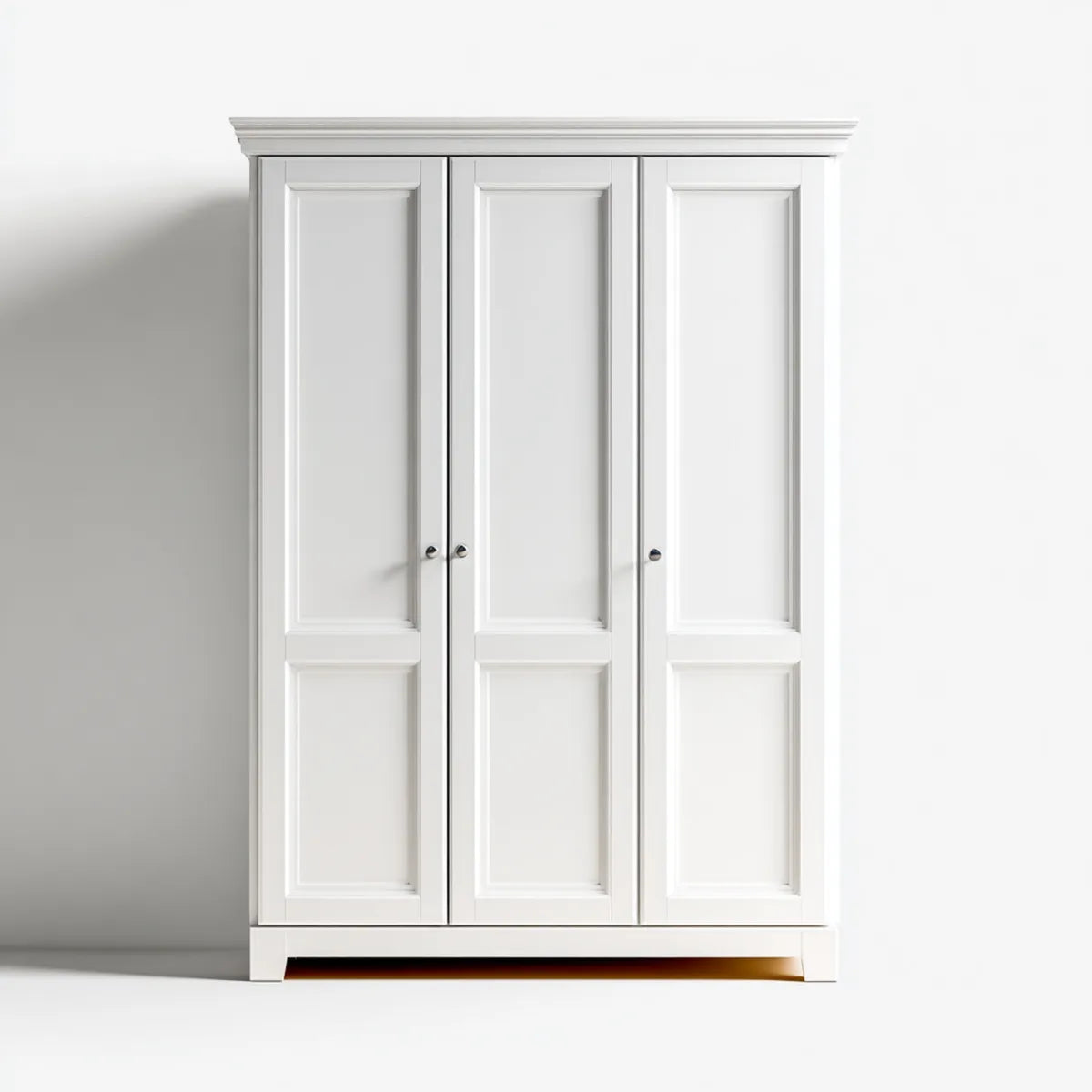 Szafa szafy 3 drzwi z białym MDF prostokątnym 150 x 60 x 200 cm