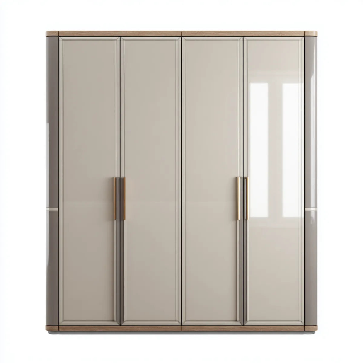 Szafa 4-drzwiowa gołębica 200 x 60 x 220 cm w prostokątnym MDF